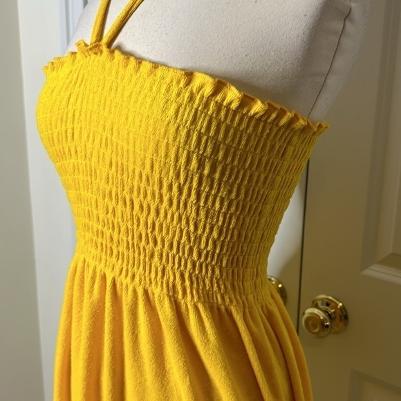 Juicy by Juicy Couture Morning Sunshine Micro Terry Smocked Dress SzM - Picture 2 of 6